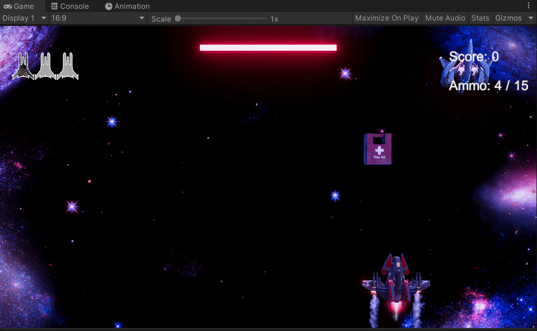 Health Restoration and Ammo Count