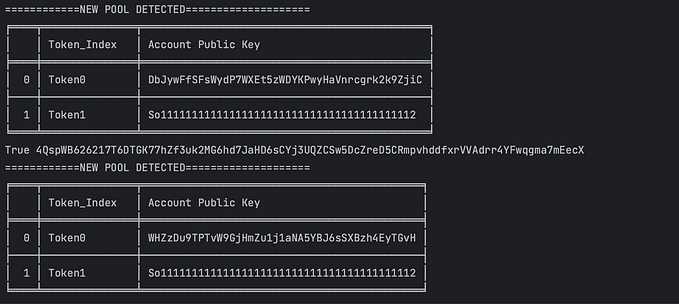 How to fetch newly created pairs/pools on Solana Raydium Dex with solana-py