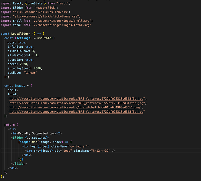 Creating a Logo Slider Using React-Slick
