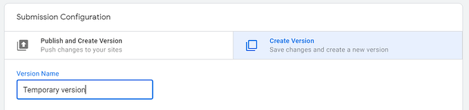 How to discard changes in Google Tag Manager (GTM)