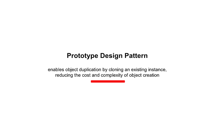 Prototype Design Pattern