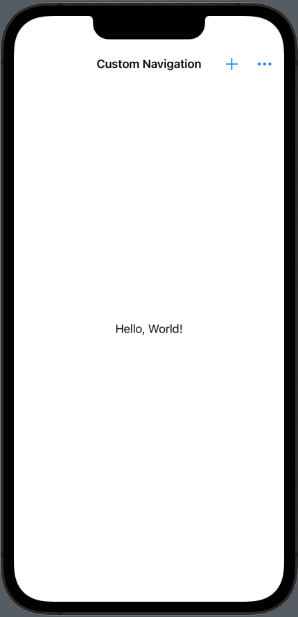 Customize NavigationBar in SwiftUI