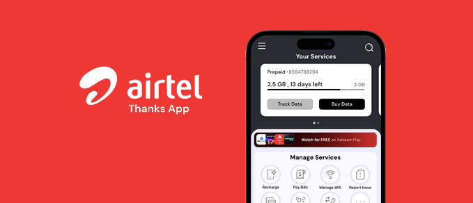 Redesigning the Airtel Thanks app