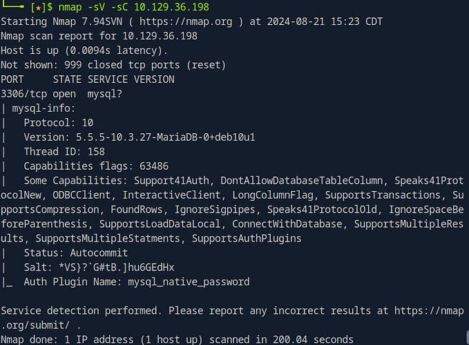 Tier 1 — Hack The Box — Mission: Sequel