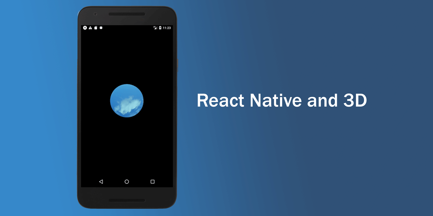 Creating 3D sphere component with React Native and THREE