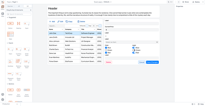 Rethinking UI building in Appsmith, part II