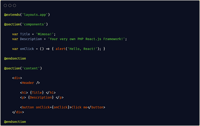 PHP with React JS: Combined