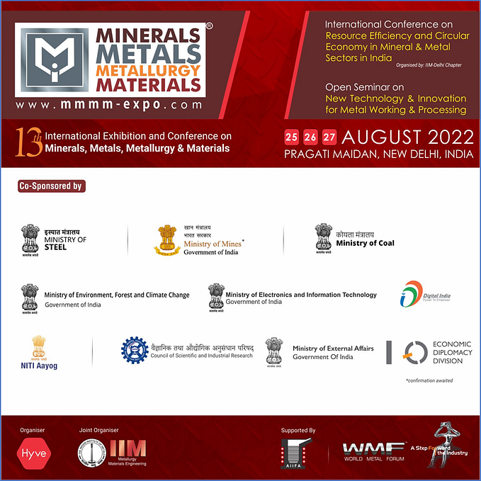 The 13th International Exhibition and Conference on Minerals, Metals, Metallurgy & Materials (MMMM)
