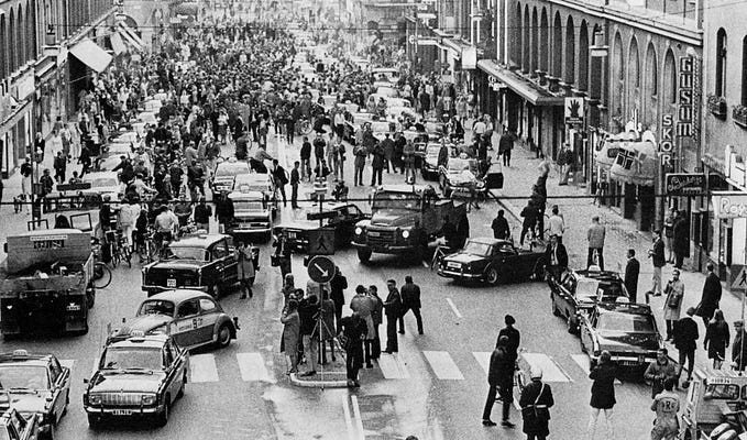 Why Sweden Changed Driving Side