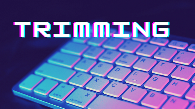 Trimming input values of form