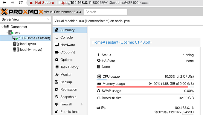 在 Proxmox VE (PVE)中修改 IP Address 為 Static 及取得虛擬機 IP