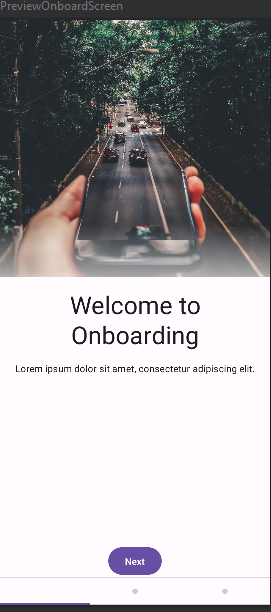 Onboarding Screen using Jetpack Compose