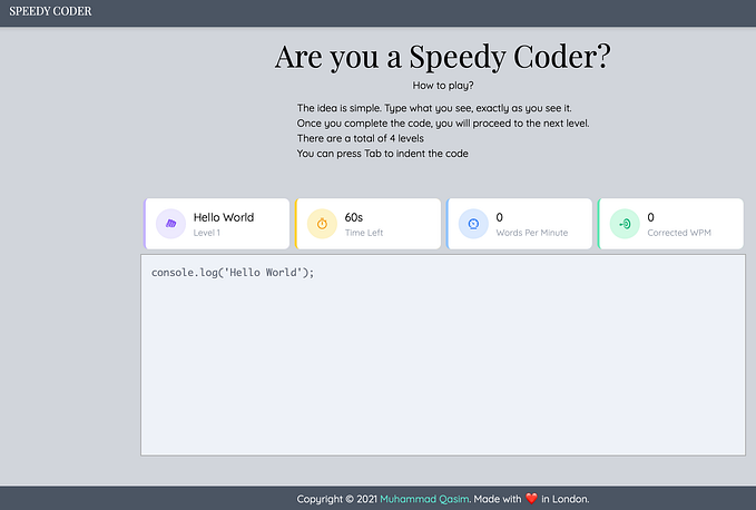 Are you a Speedy Coder?