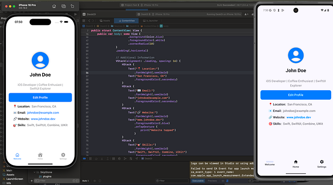 SwiftUI: Try to Build Dual-platform Android and iOS