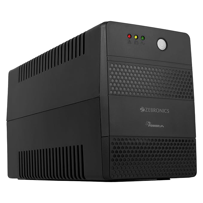ZEBRONICS U1205 Microcontroller Based UPS with Up-to 1000VA | 600W, Double Boost, Automatic Voltage…
