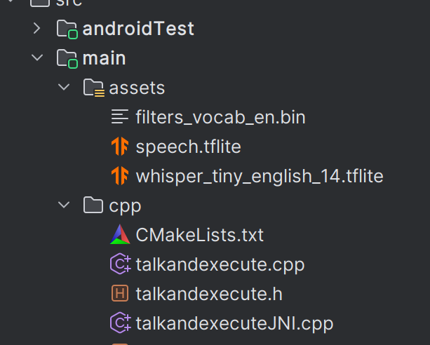 Whisper tflite model inside an android application