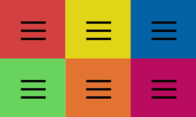 Hamburger hero image showing the characteristic three line hamburger menu