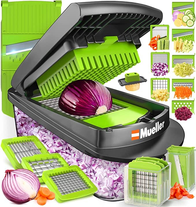 Mueller ProSeries 10in1, 8 Blade Vegetable Slicer, Onion Mincer
