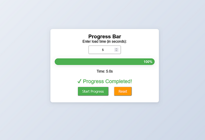 How to Build a Customizable Progress Bar Using HTML, CSS, and JavaScript