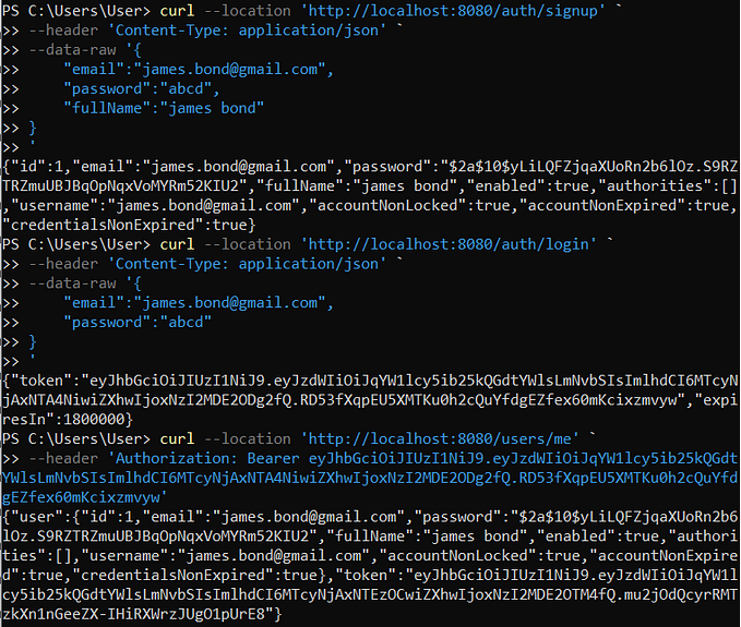 Spring Boot 3 Auth REST API with JWT Bearer Token