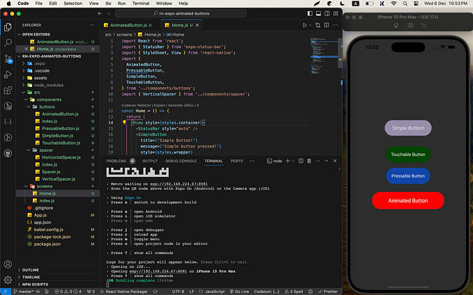 Crafting Accessible and Animated Buttons in React Native and Expo App