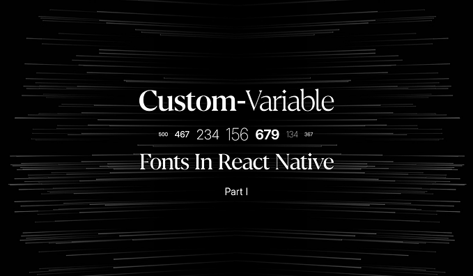 Cover Image reading Custom Variable Fonts in React Native