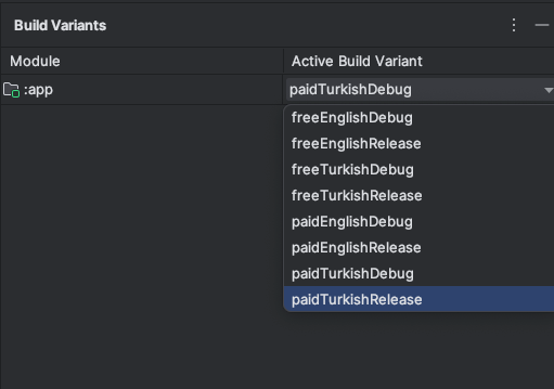 Build Variants, Product Flavors, and Build Types Concepts in Android App Development