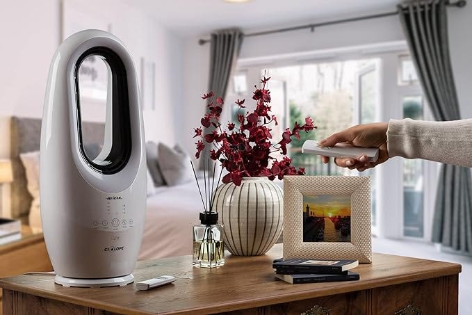 Ariete 804 Ventilatore Digitale Ciclope, Senza pale, 45W, Timer fino a 10h, 3 velocità