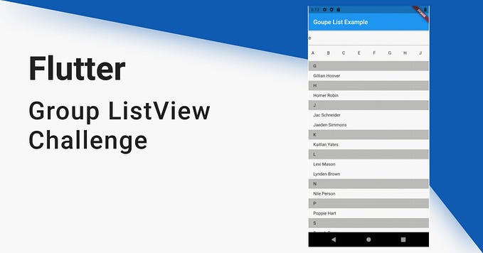 Creating dynamic grouped ListView in Flutter