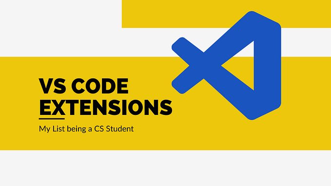 VS Code Extensions, which I use as a Computer Science Student