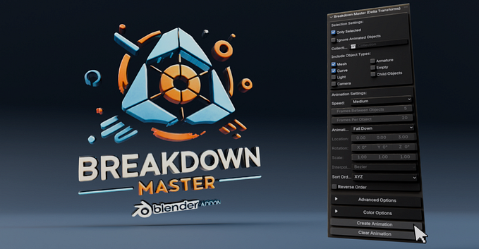 Breakdwon Master: The incredible Blender Addon that creates …