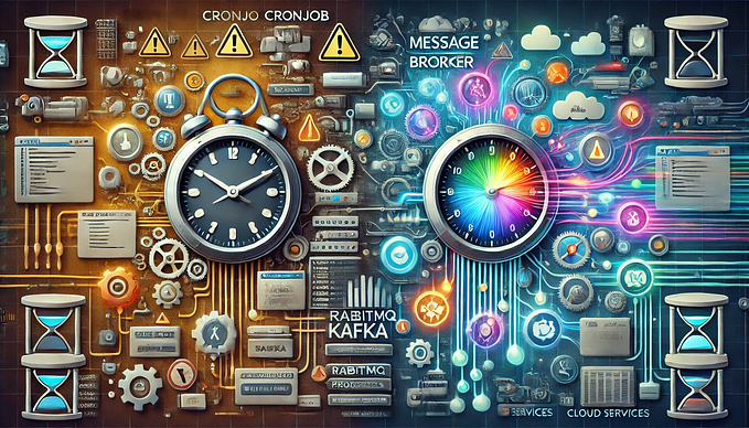 You should avoid CronJob and use Message Broker Instead