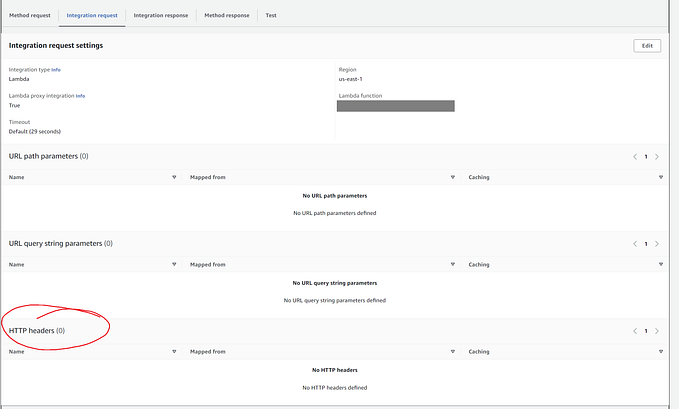 API Gateway Proxy to Lambda with Headers