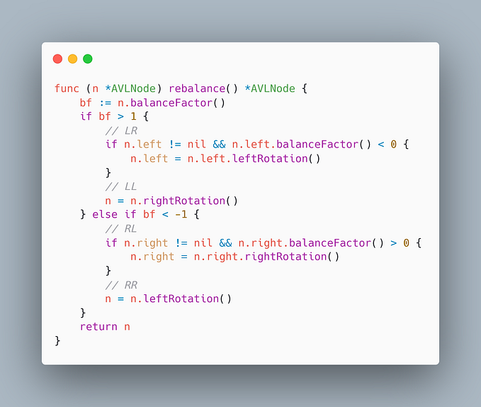 Implement an AVL Tree with Go