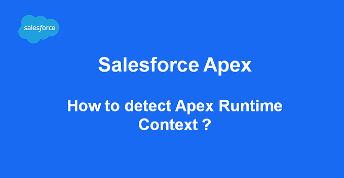 Salesforce Apex: How to detect Apex Runtime Context with Quiddity?