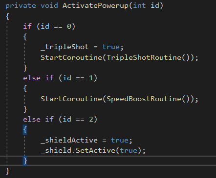 Switch Statements in Unity