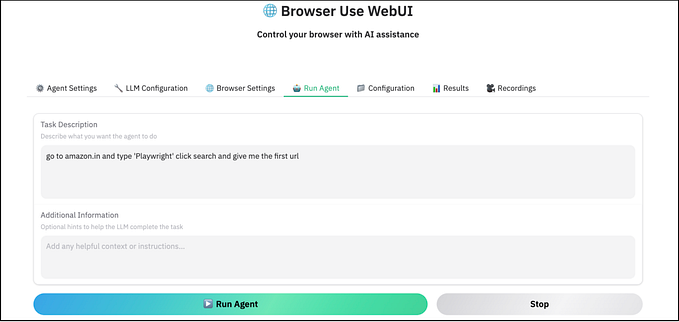 Develop Browser Agents: Integrating LLMs,Playwright,Browser-Use and Web-UI