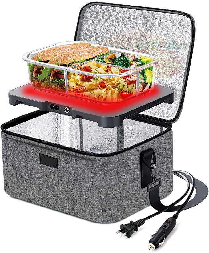 Portable Food Warmer Home Work Heating Electric Lunch Box Container Leak  Proof