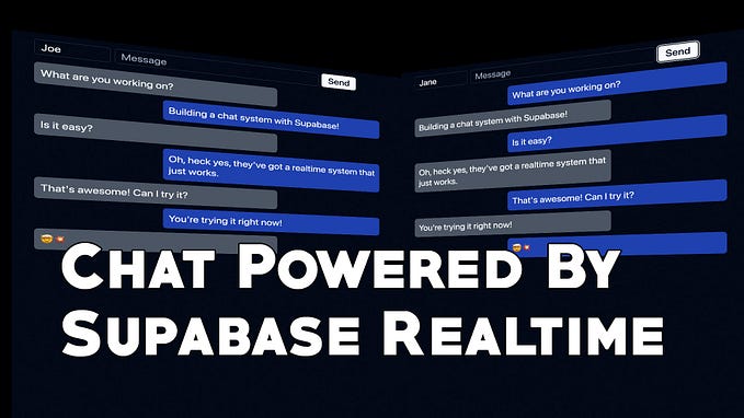 Realtime Chat With Supabase Realtime is Supa-easy
