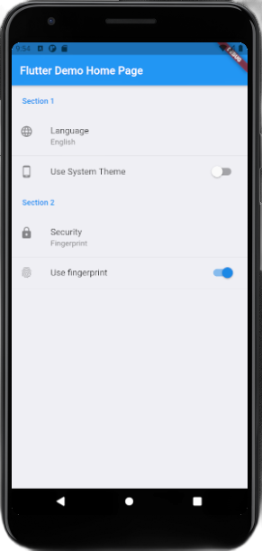 Settings UI with Ease in Flutter