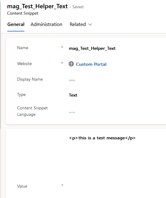 Power Pages: Use Content Snippets to Replace Hard-Coded Content