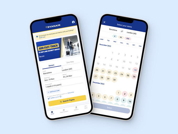 UX/UI Case Study — Improving Ryanair’s Online Flight Booking Experience