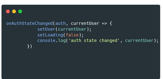 Concept Clear of onAuthStateChanged