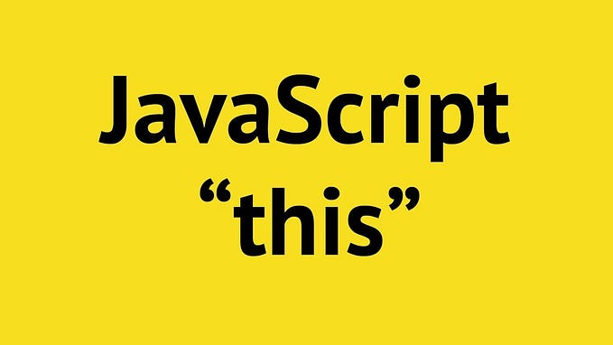 this keyword in JavaScript
