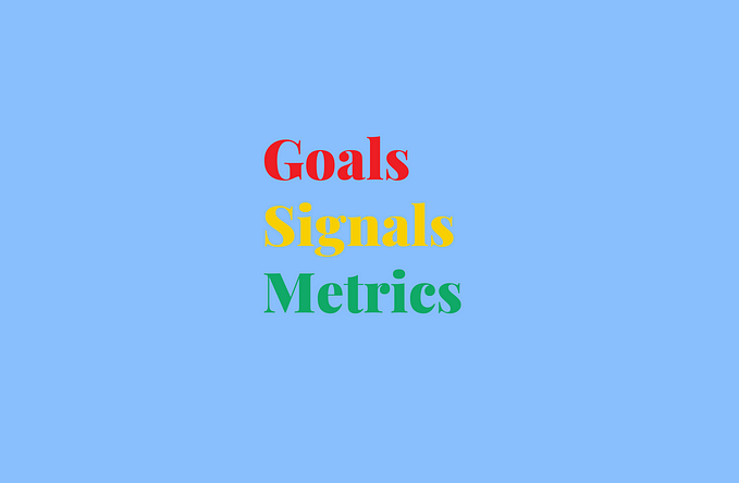 Goals, Signals, and Metrics in Product Design: A