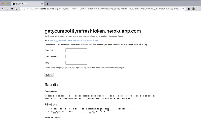 Get Your Spotify Refresh Token With This Simple Web App