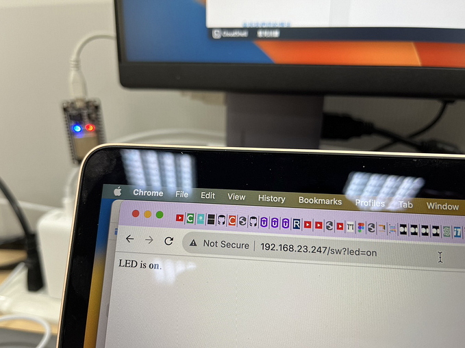 使用 Arduino 讓 ESP32 變成 Web Server,透過網頁控制 LED