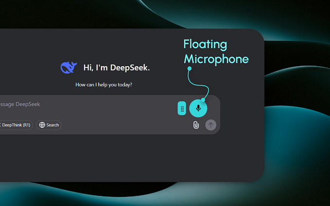 DeepSeek | Speak instead of typing your prompts for better context