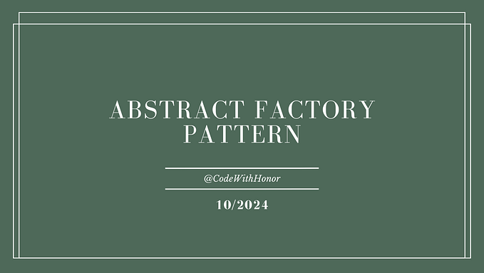 Abstract Factory Pattern