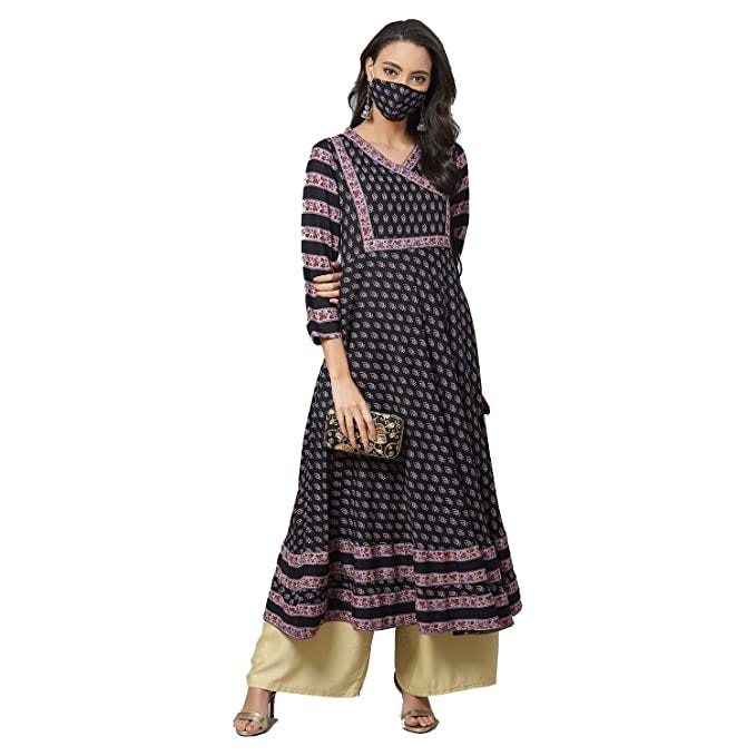 Nazm Hand Embroidered Short Anarkali With Pyjama